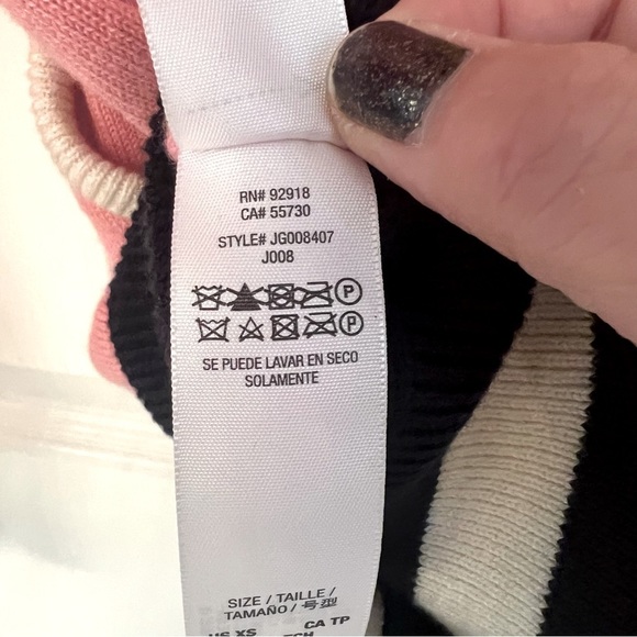 RARE! Juicy Couture Cashmere Wool Letterman Style Oversized Cardigan Sweater XS - Picture 7 of 9